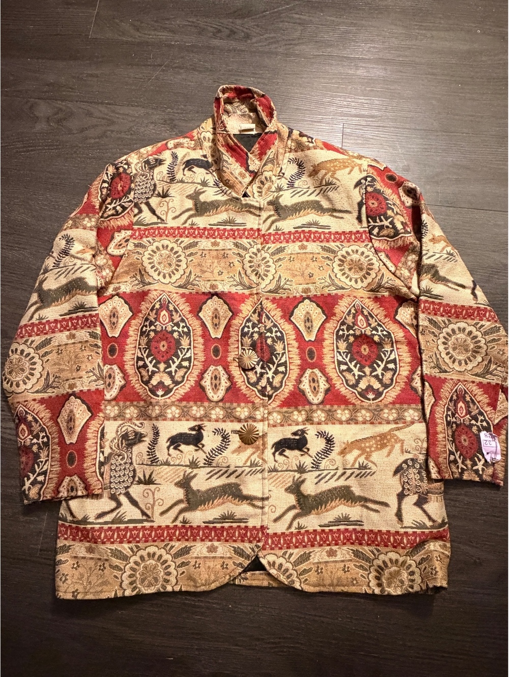 Vintage Painted Pony 90s Tapestry Jacket Size L